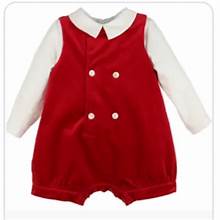 Luli & Me Velvet Boy Romper