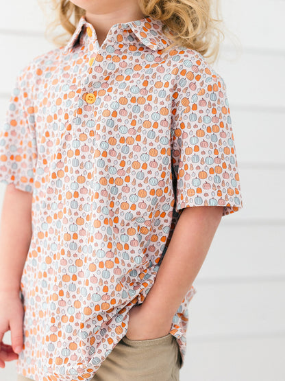 Poppy Kids Orange Pumpkin Boys' Polo