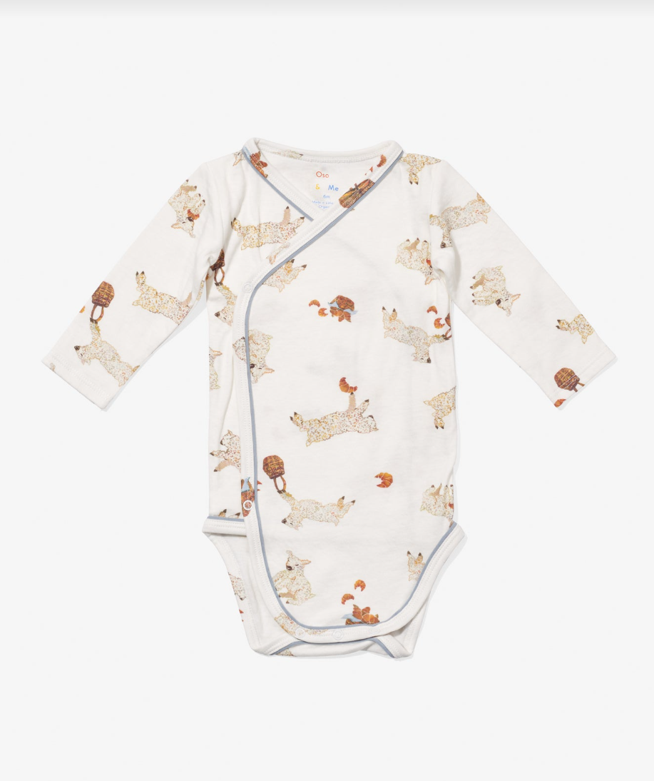 Oso & Me crossbody baby one-piece in Le Lamb
