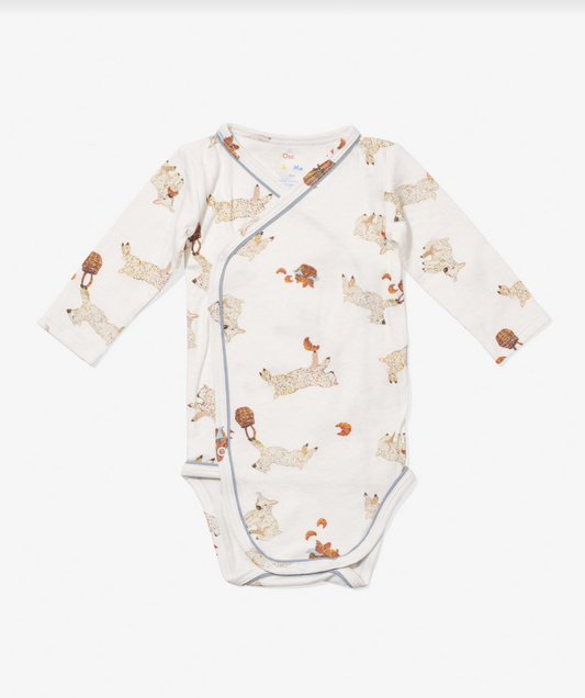 Oso & Me crossbody baby one-piece in Le Lamb
