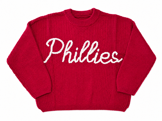 Embroidered Phillies Sweater