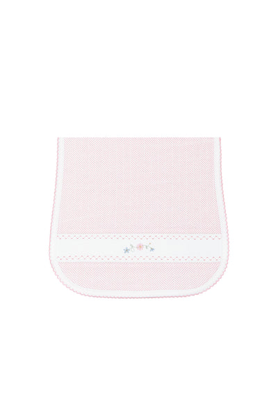 Nellapima Herringbone Embroidered Burp Cloth