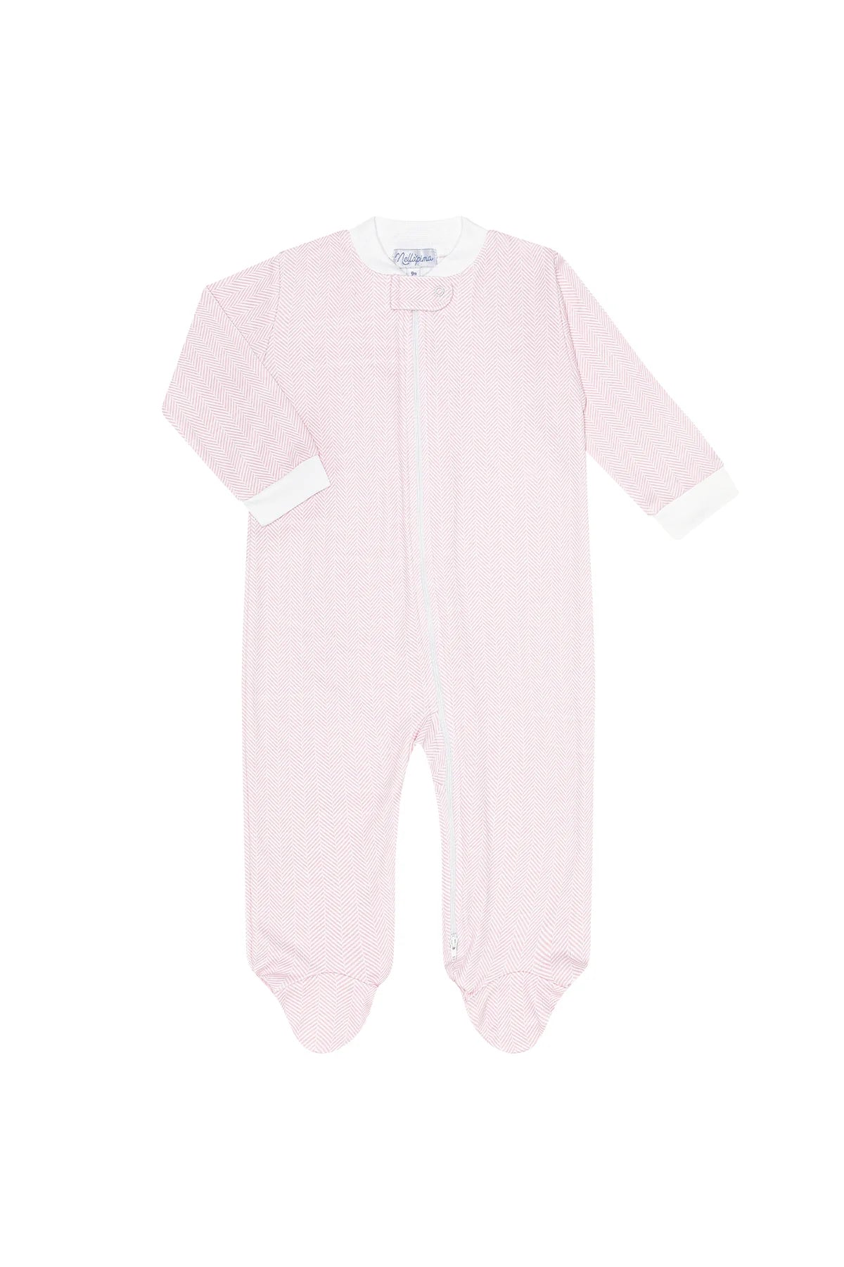 Nellapima Herringbone Zipper Footie