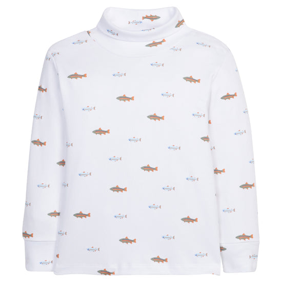 Little English Printed Turtleneck