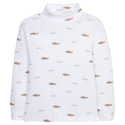 Little English Printed Turtleneck