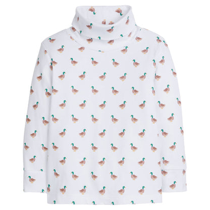 Little English Printed Turtleneck