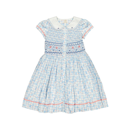 Antoinette Paris Riviera Floral Blue Dress