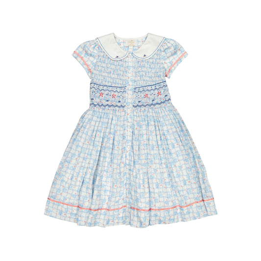 Antoinette Paris Riviera Floral Blue Dress