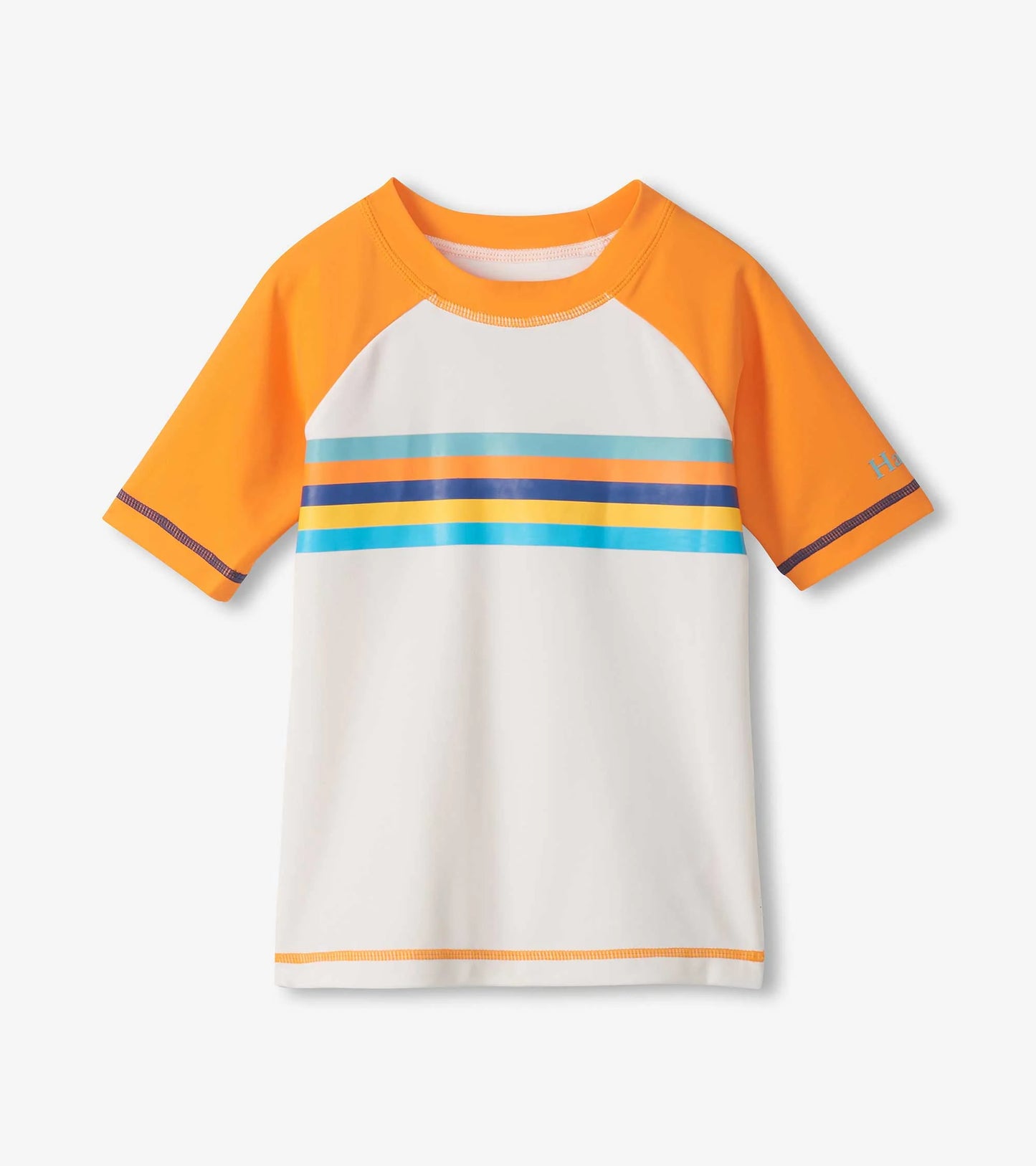 Hatley Boys Sunny Orange Short Sleeve Rashguard