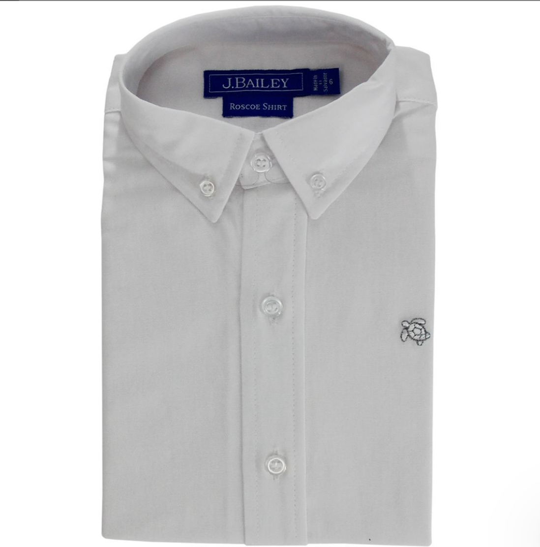 Bailey Boys Oxford Shirt- White Roscoe
