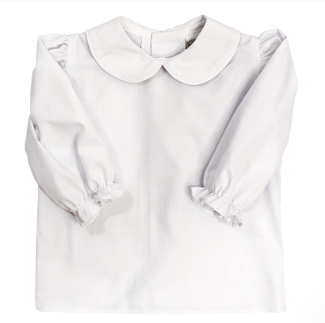 Bailey Boys White Girls Long Sleeve Blouse