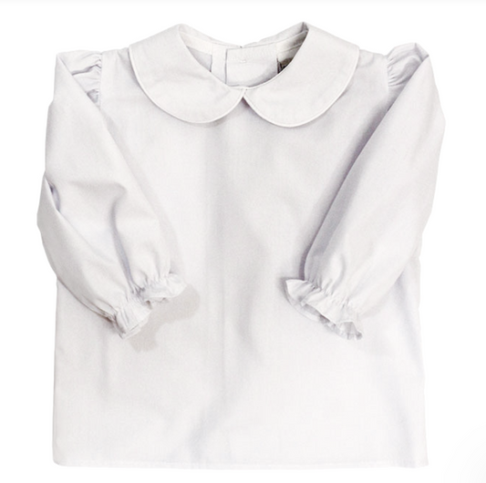 Bailey Boys White Girls Long Sleeve Blouse