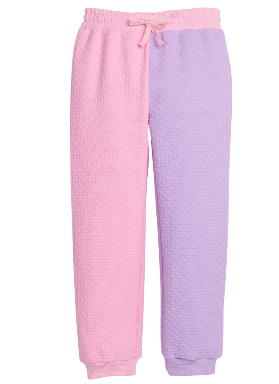 Bisby Color Clock Jogger- Pink & Lilac