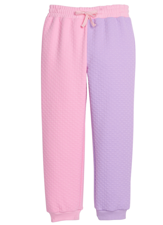 Bisby Color Clock Jogger- Pink & Lilac