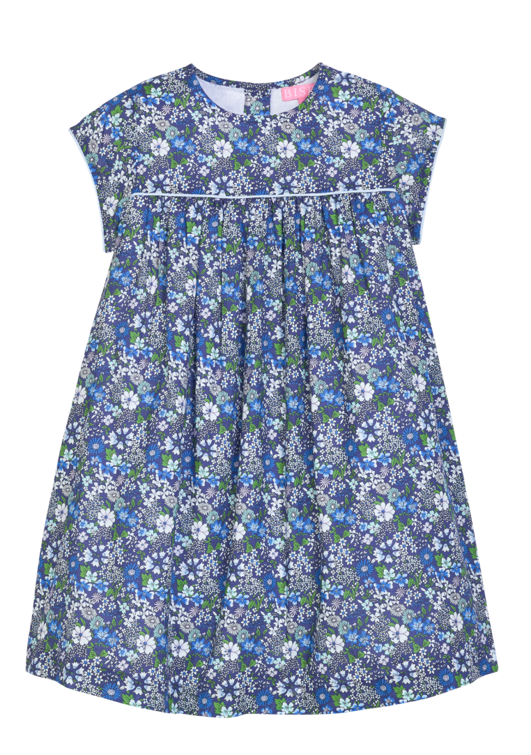 Bisby Charlotte Dress- Brookline Blossoms Blue
