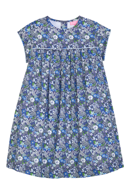 Bisby Charlotte Dress- Brookline Blossoms Blue