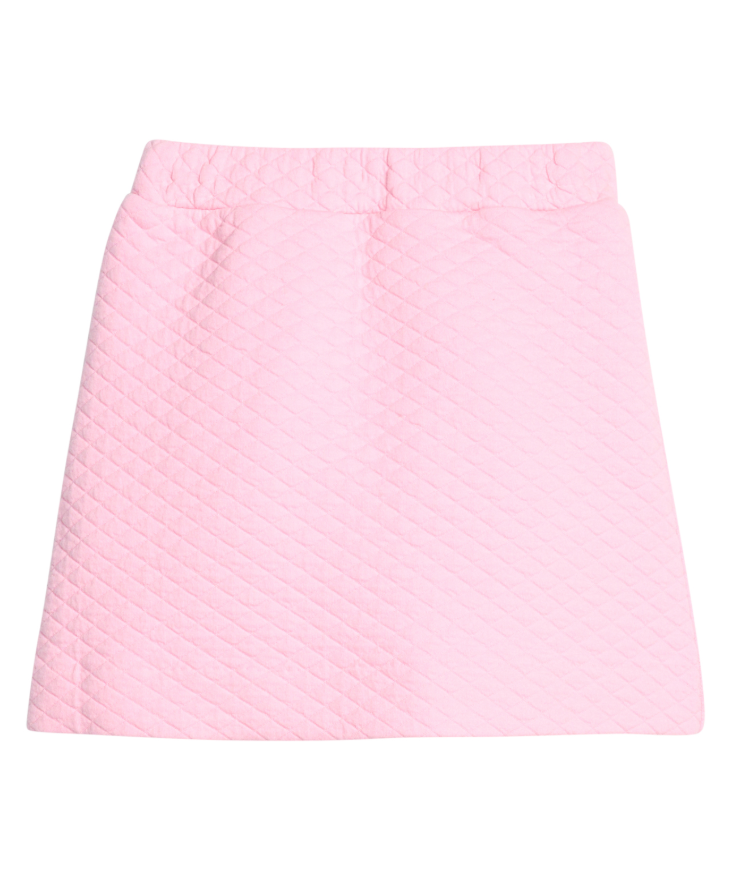 Bisby Quilted Mini Skirt- Bubblegum