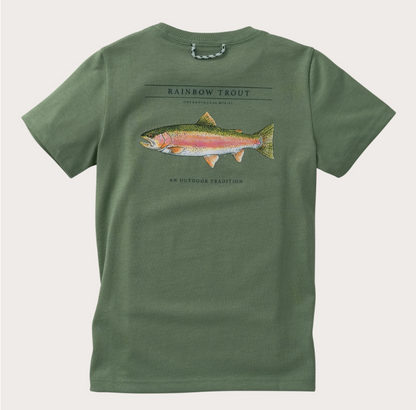 Prodoh Pro Performance Fishing Tee- Hedge Green