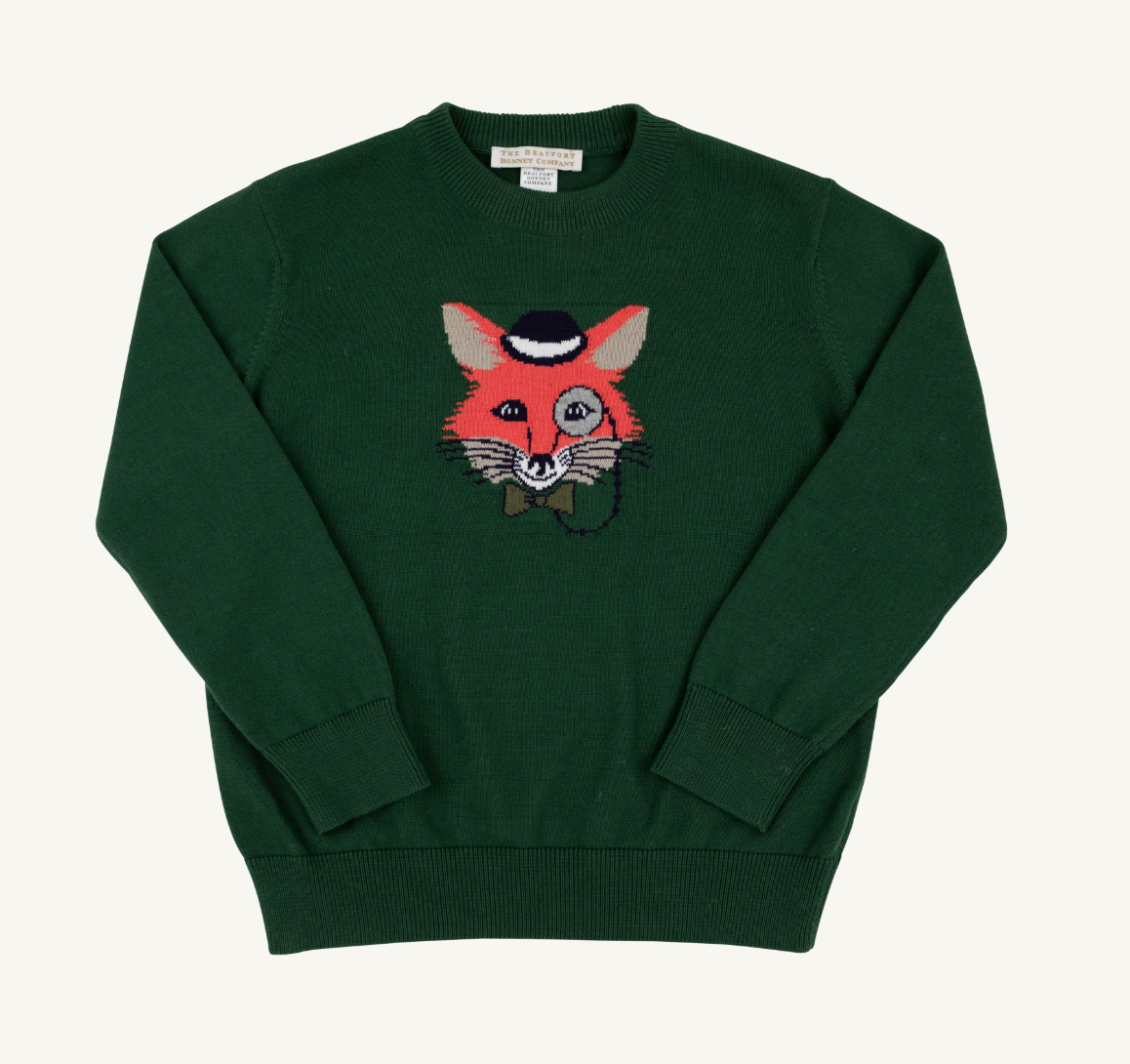 The Beaufort Bonnet Company Isaac's Intarsia Sweater Grier Green/Fox
