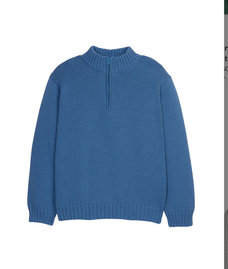 Little English Quarter Zip Sweater
