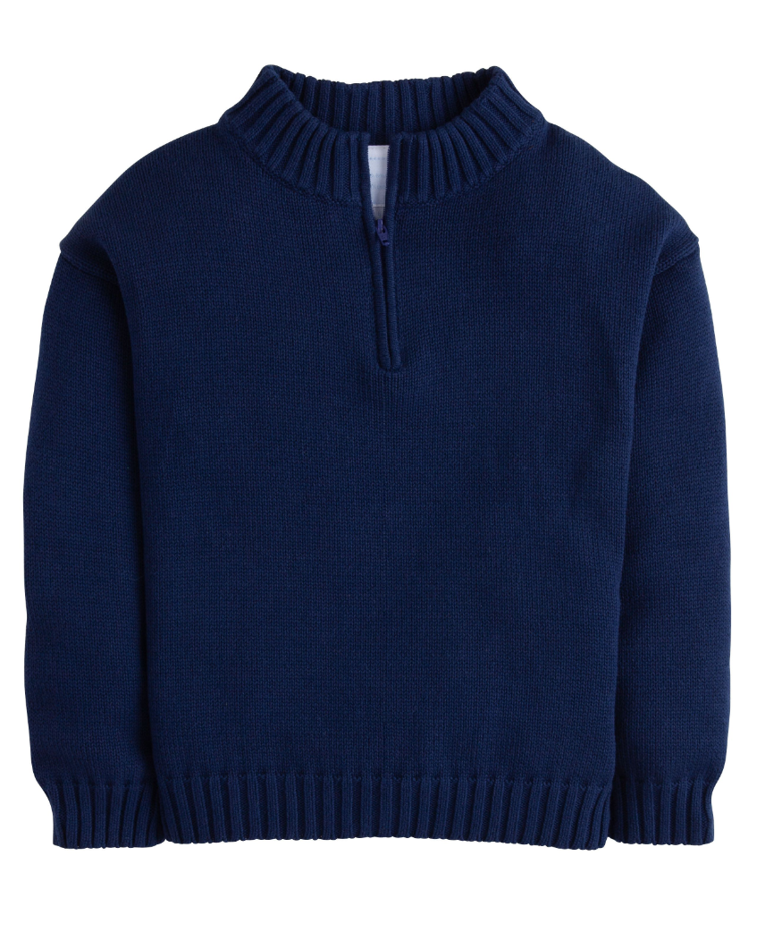 Little English Quarter Zip Sweater