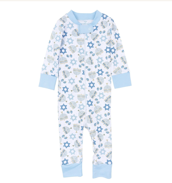 Magnolia Baby Dreidel Dreams Zip Playsuit