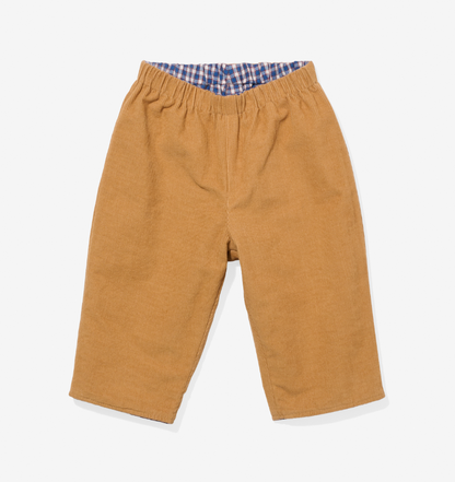 Oso & Me Reversible Pant, Marine Tiny Check