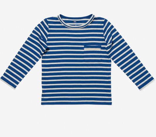 Oso & Me Edward T-Shirt, Enamel Blue Stripe