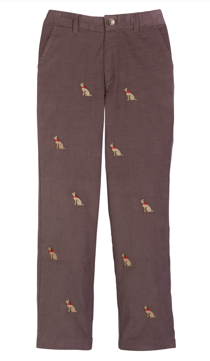 Little English Embroidered Classic Pant - Seated Labs