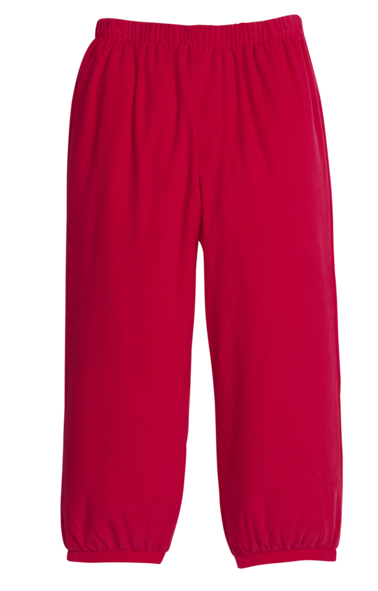 Little English Banded Pant - Red Corduroy