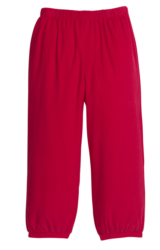 Little English Banded Pant - Red Corduroy