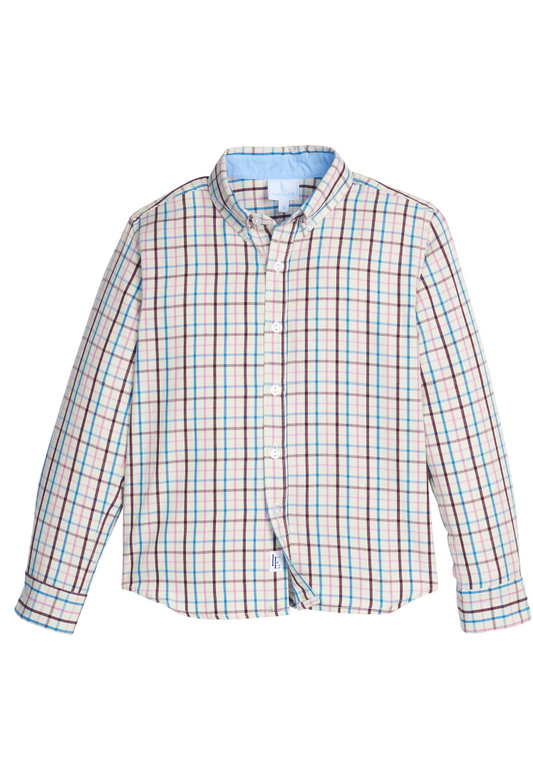 Little English Button Down Shirt-Wilmington Plaid