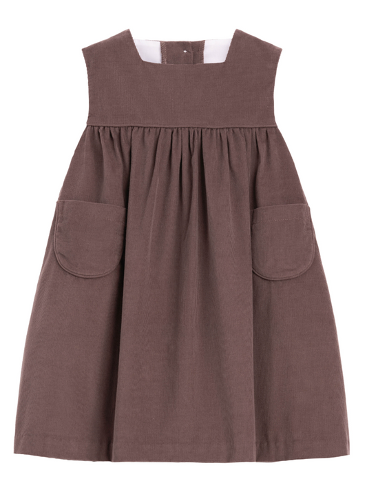 Little English Madison Jumper- Chocolate Corduroy