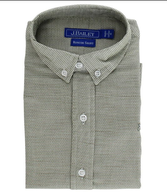 Bailey Boys Button Down Shirt- Basil