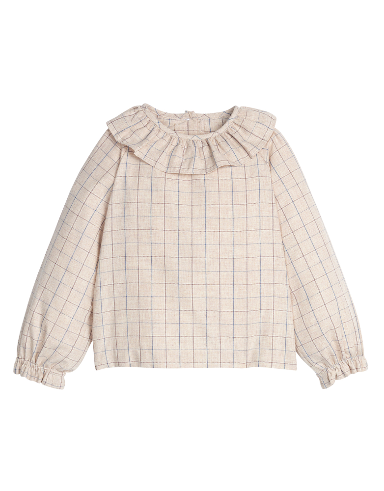 Little English Bespoke Blouse - Durham Windowpane