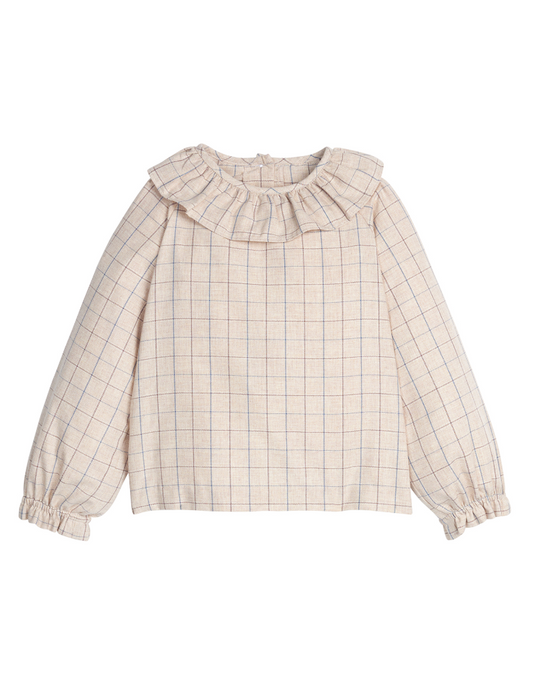 Little English Bespoke Blouse - Durham Windowpane