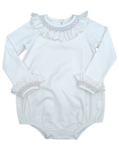 Percy and Tyne Long sleeve Ruthie Onesie and Sybil Bloomer Set Paddington Floral