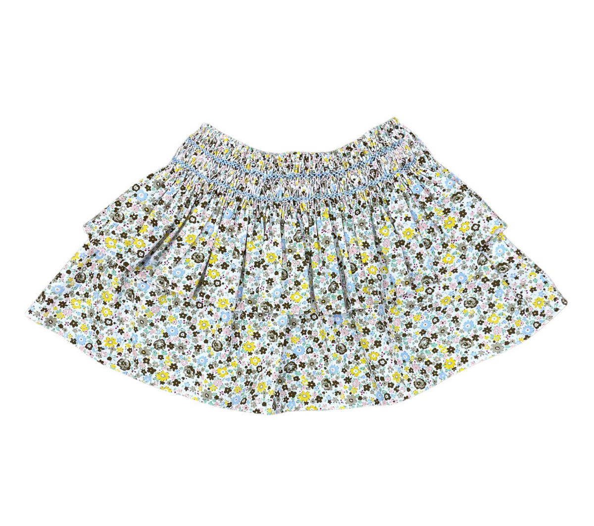 Percy & Tyne Smocked Skirt Padding Floral