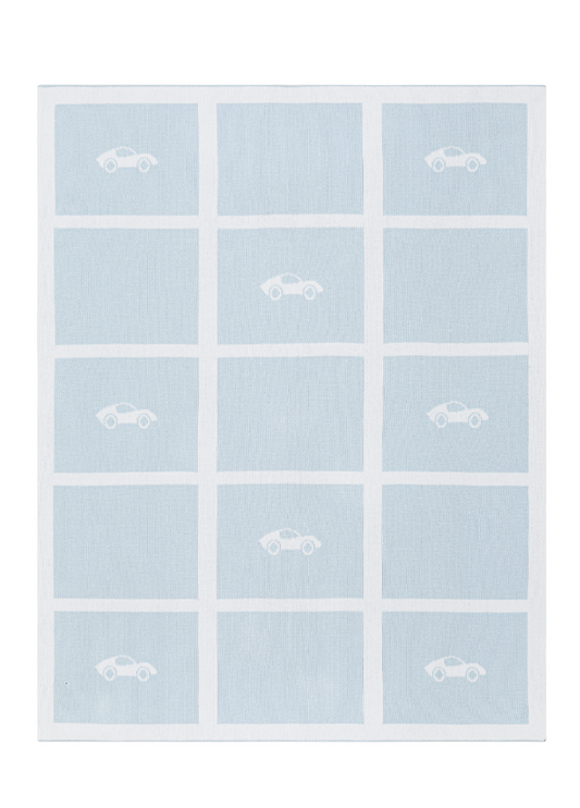 Nellapima Cars Knit Receiving Blanket-Blue
