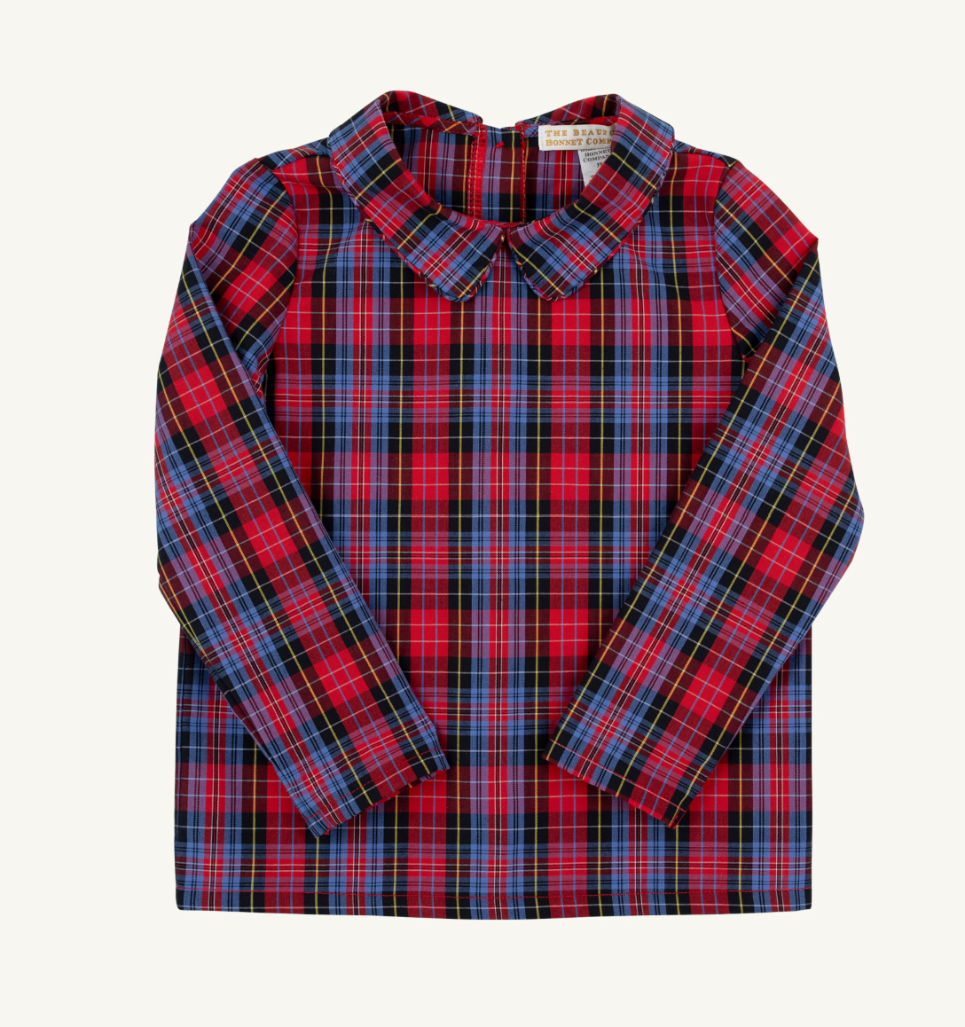The Beaufort Bonnet Company Peter Pan Collar Shirt - Woven Yarn - Ls- Bucktown Tartan