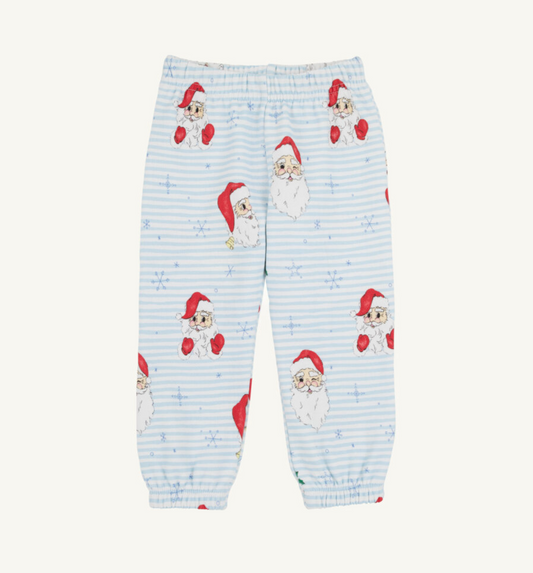 The Beaufort Bonnet Company Gates Sweeney Sweatpant - Pima Dear Santa (Buckhead Blue Stripe)