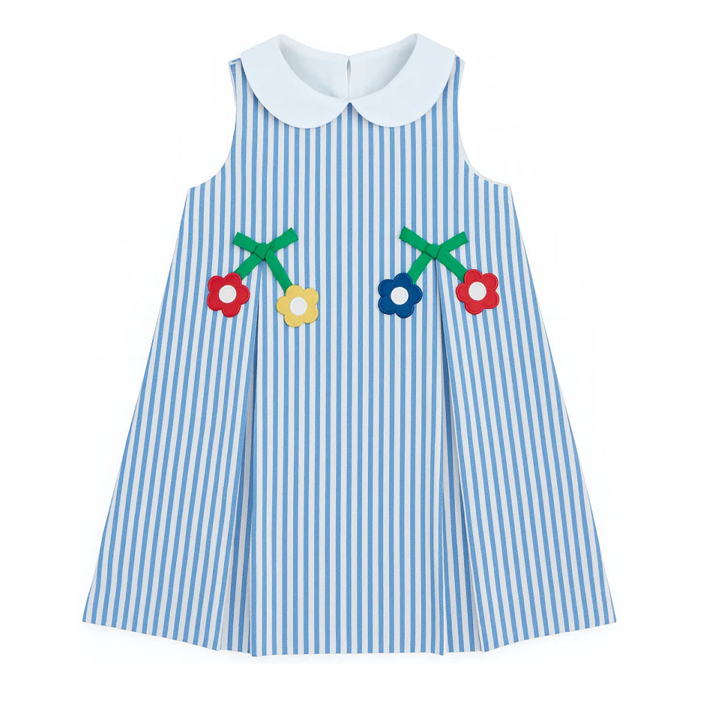 Florence Eiseman Seersucker Dress With Flowers