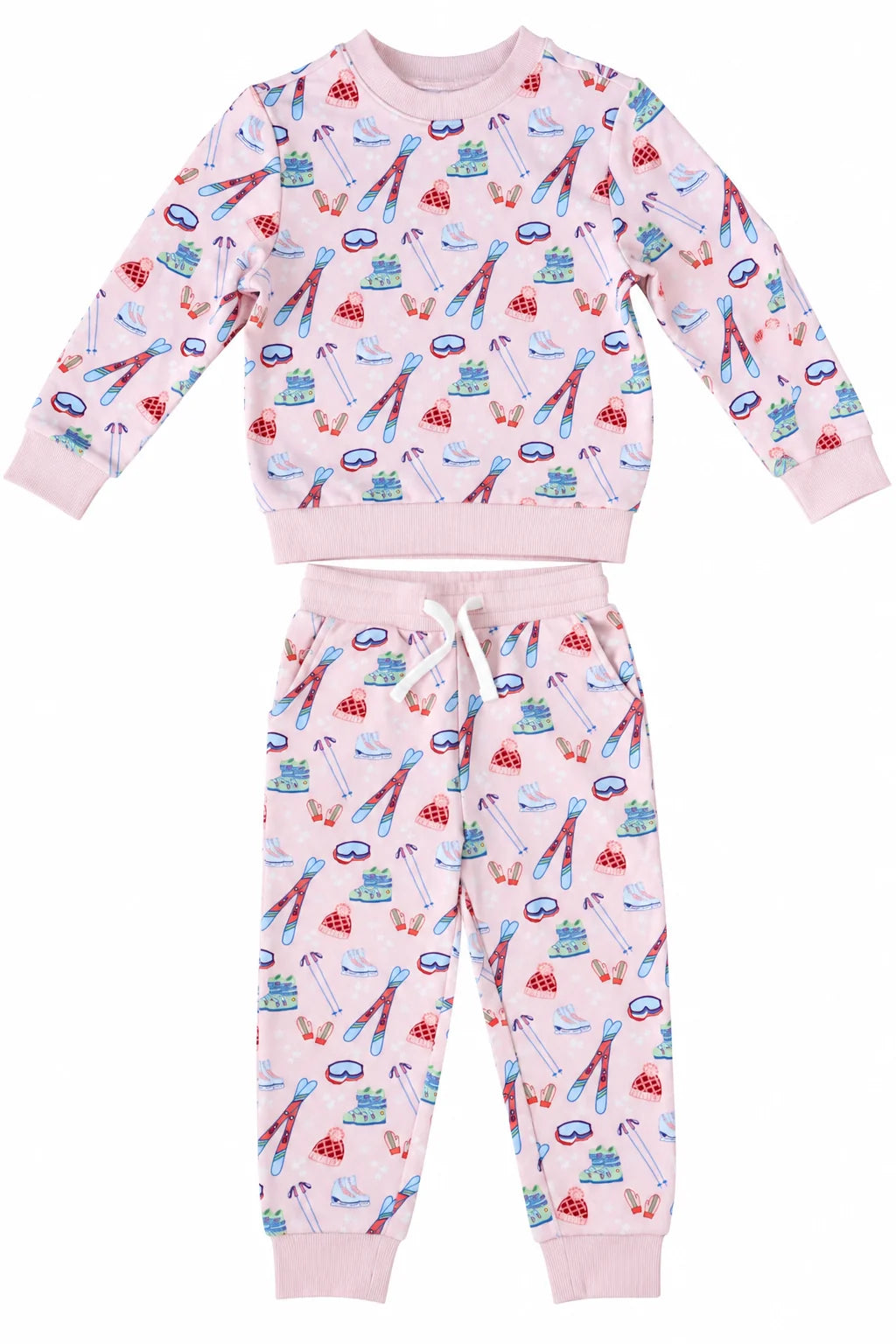 Ski Season Sweatshirt and Pant Set