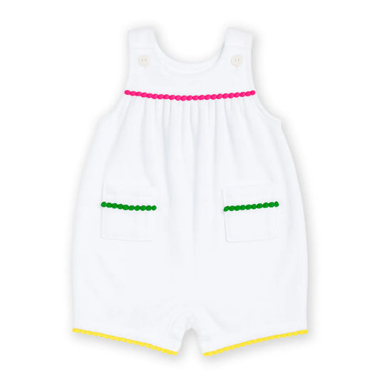 Florence Eiseman Terry Romper With Pom Poms
