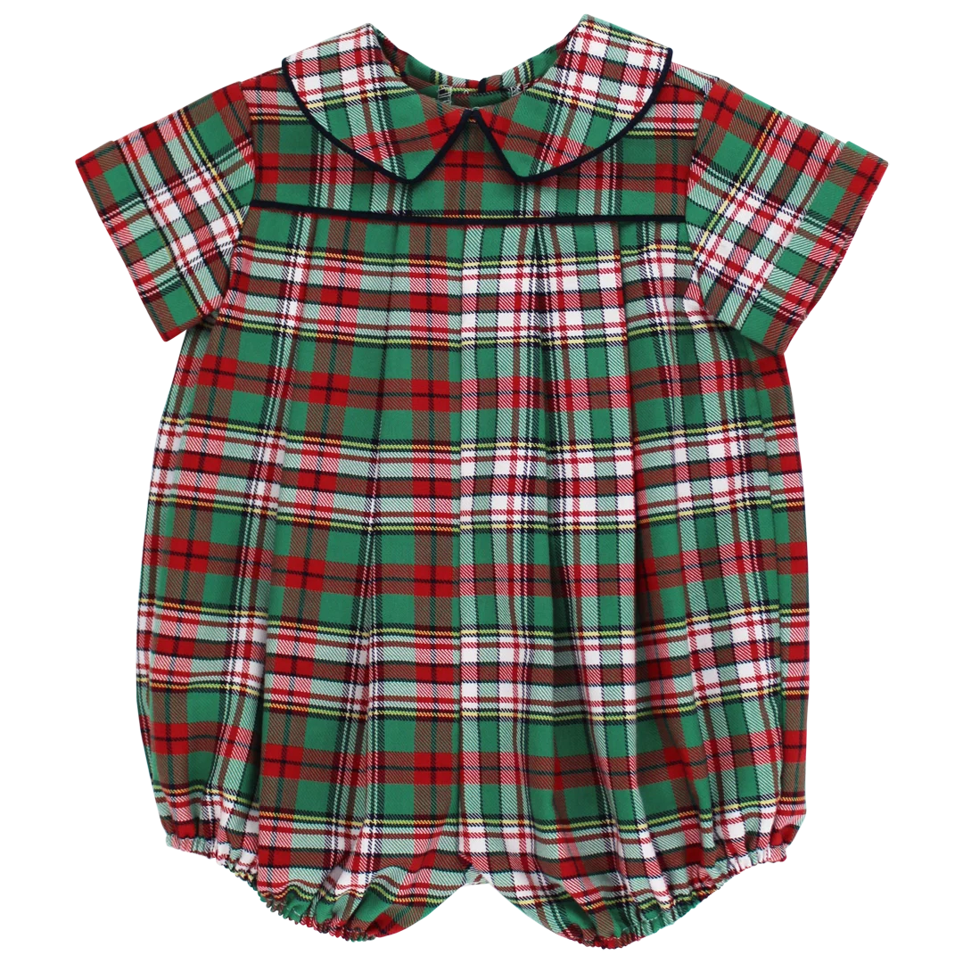 Bailey Boys Christmas Plaid - Dressy Bubble Short