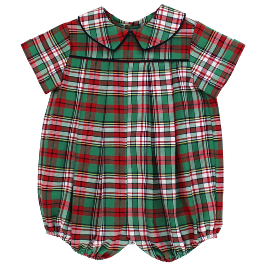 Bailey Boys Christmas Plaid - Dressy Bubble Short