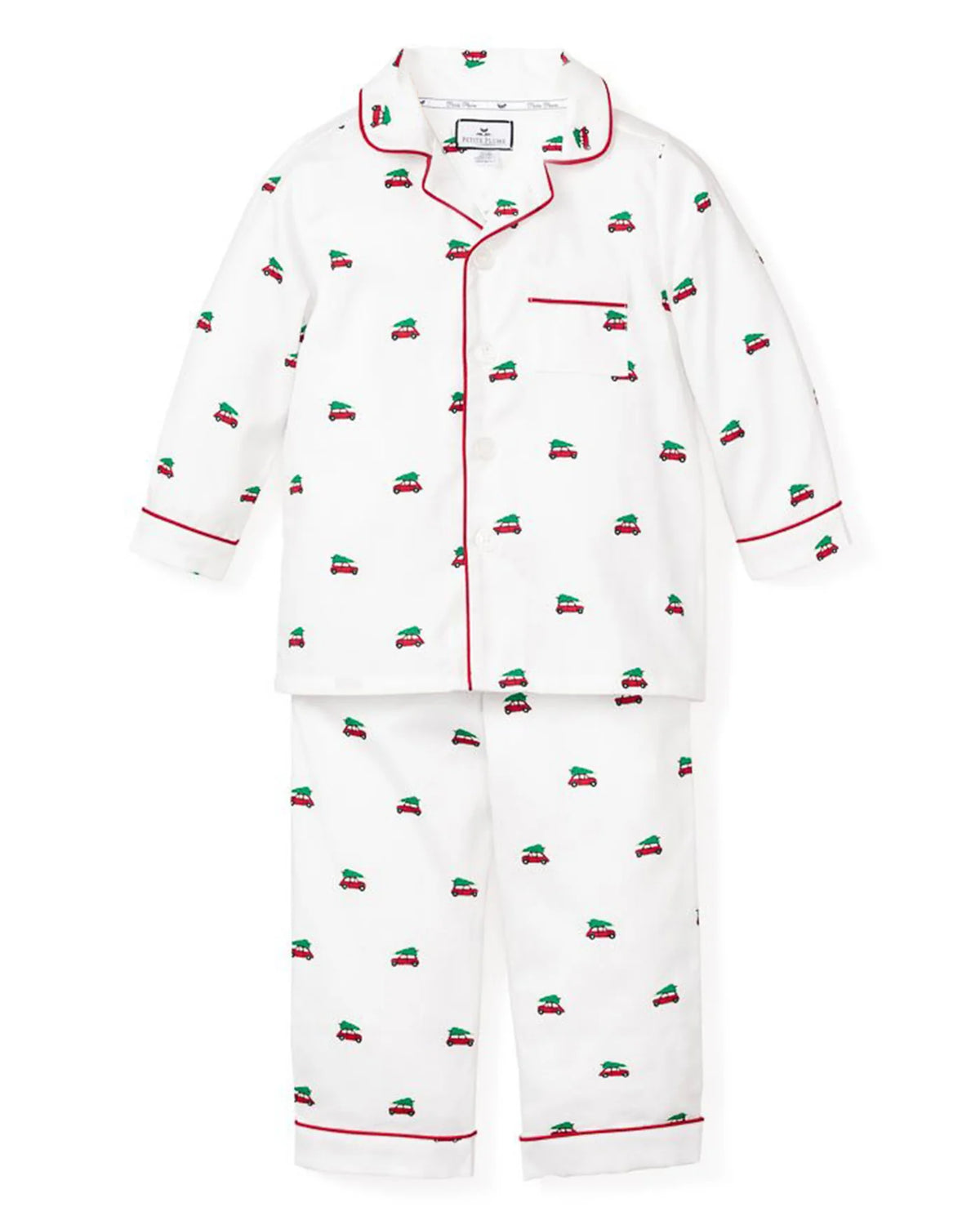Petite Plume Kid's Twill Pajama Set in Holiday Journey