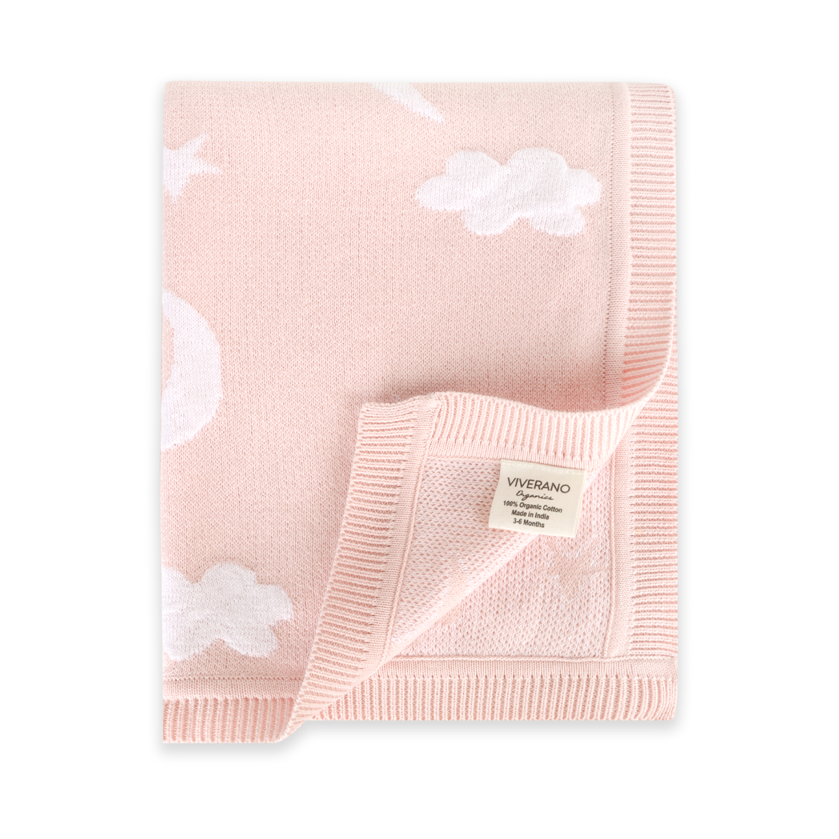Moon & Stars Dream Organic Baby Jacquard Knit Blanket