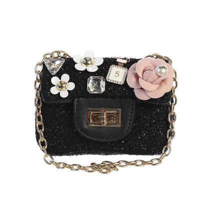 Dear Ellie Mini Tweed Purse with Adorable Charms