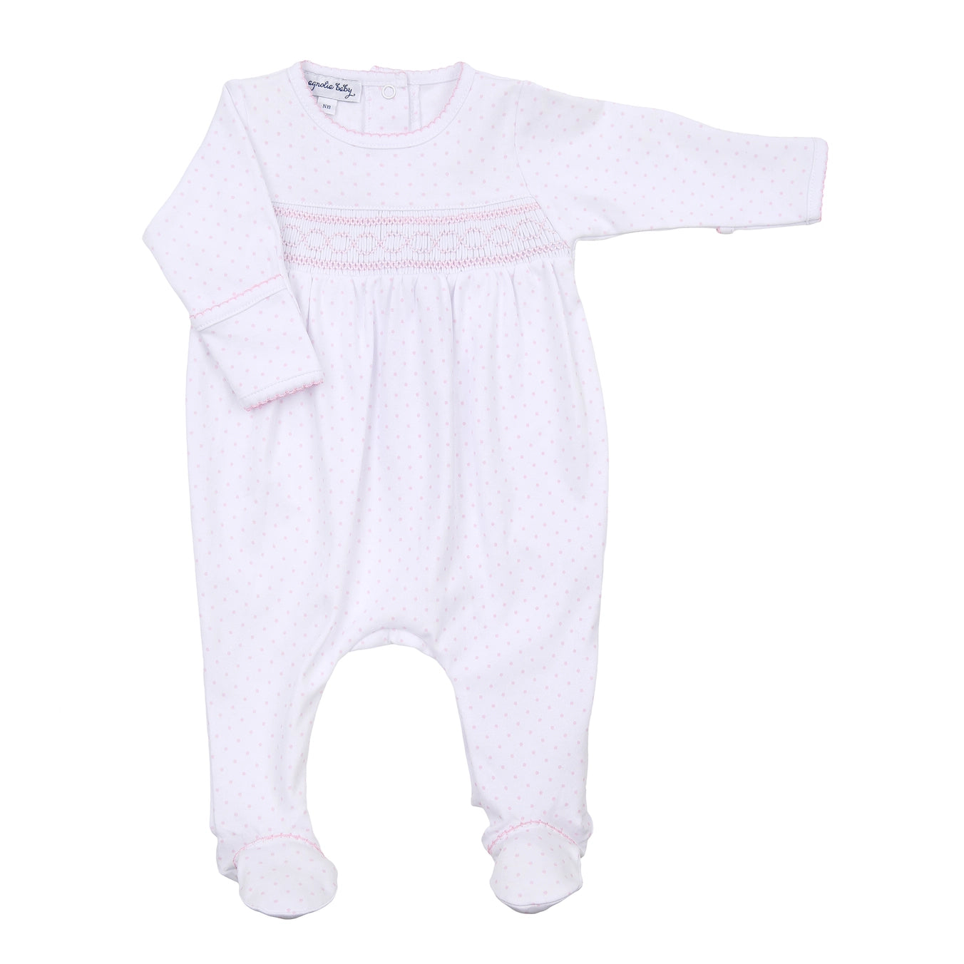 Magnolia Baby Mini Dots Smocked Footie